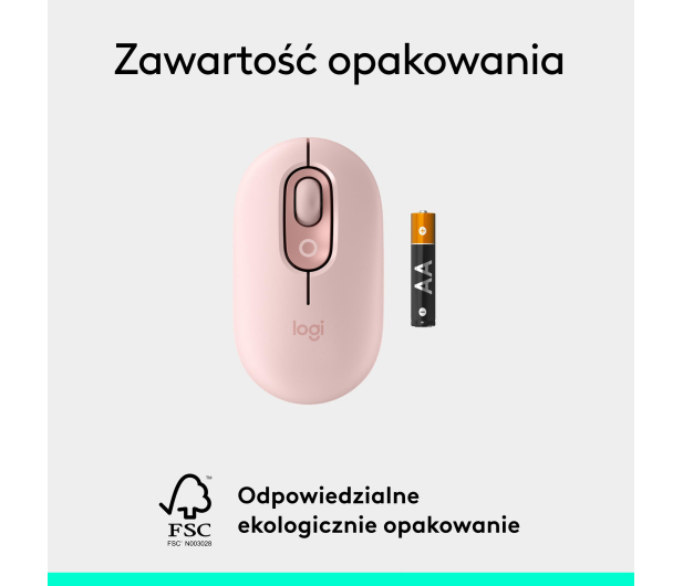 Logitech POP ICON Mouse różowa - 1276200 - zdjęcie 14